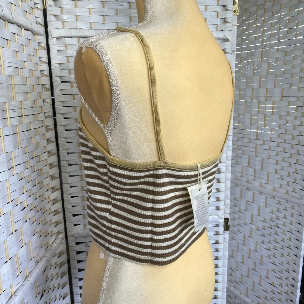 NWT Hem & Thread Thermal Stripe Tank - Picture 12 of 12